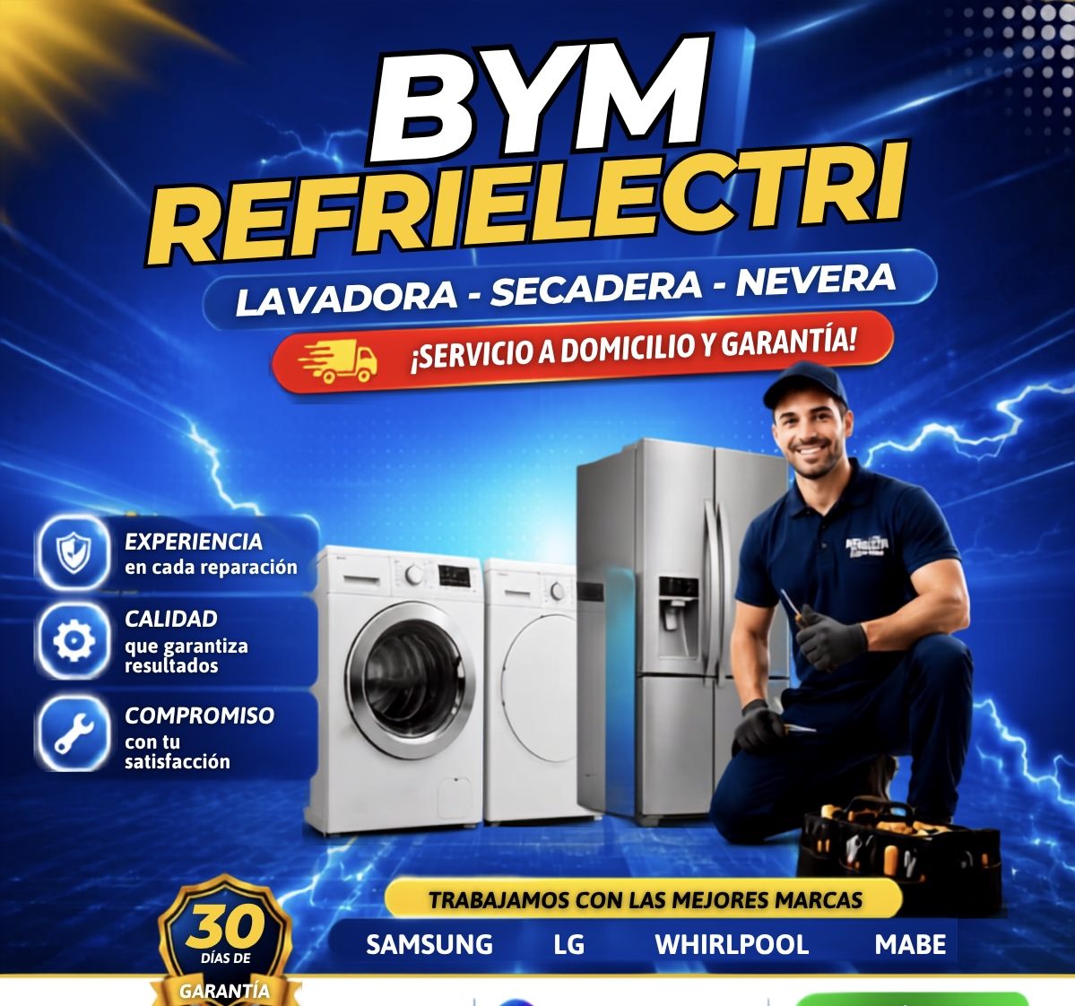 Trabajos de refrigeración y electricidad de B&M REFRIELECTRI